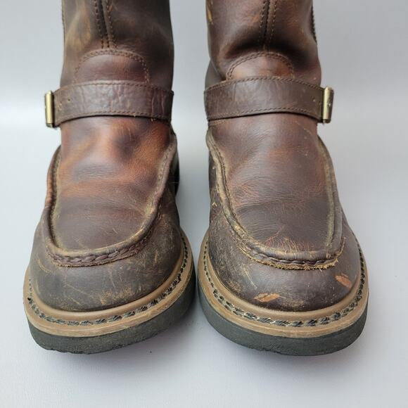 Georgia Wellington G4124 Mens Brown Leather Side Zip Waterproof Work Boot 10.5 M - Picture 7 of 13